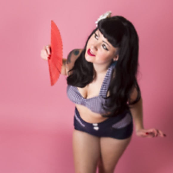 Sugar Doll Swim Gingham 2 piece swim suit - Picture 2 of 3